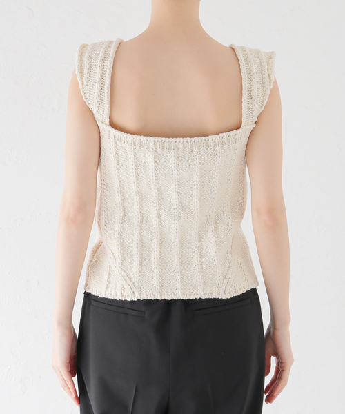 EDIT. FOR LULU ニット セーター 「VERSO/ヴェルソ」Square Neck