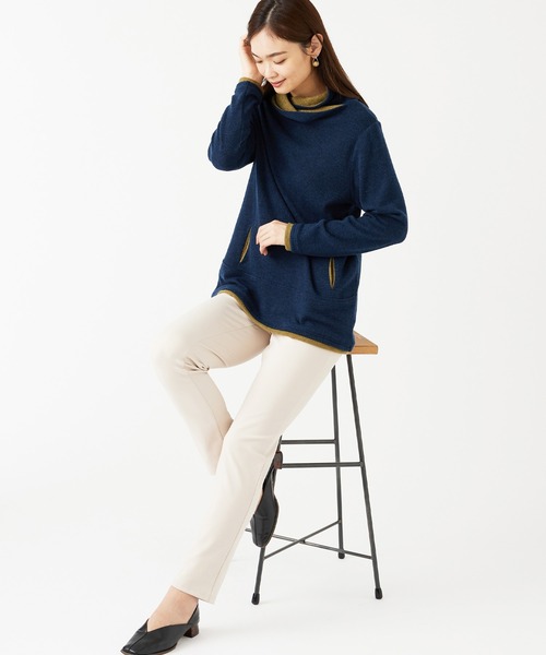 BELLUNA PLUS（ベルーナプラス） uvカット パンツ なめらかマシュマロ