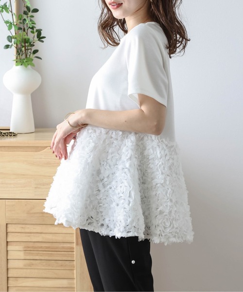 flower　ブロッサムチュールブラウス 20%OFF】blossom tulle blouse～ﾌﾞﾛｯｻﾑﾁｭｰﾙﾌﾞﾗｳｽ | flower