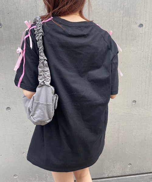 Roger&Raw tシャツ ピンクリボンTシャツ レディース : ZOZOTOWN