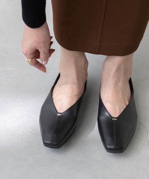極美品☆OHGA パンプス　23.5 OHGA ビジュー付きパンプス 23.5㎝ 黒 ブラック - メルカリ