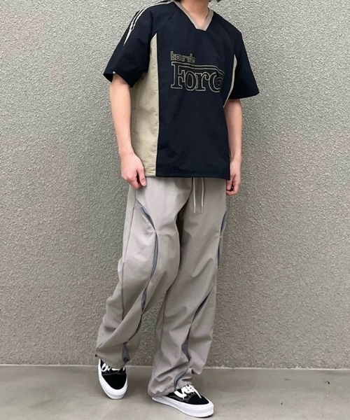 Per sist ence（パーシエンス） tシャツ カレッジロゴVネックナイロン