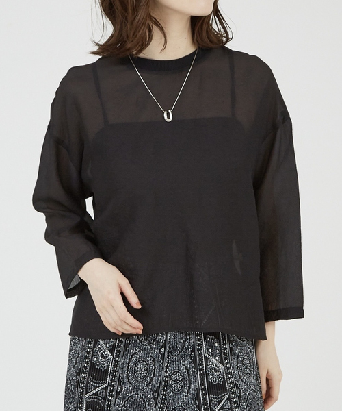 abahouse mavie（アバハウスマヴィ） tシャツ 「シアートップス」7分