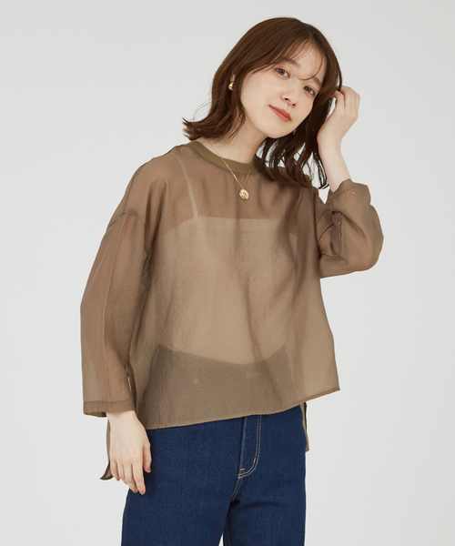 abahouse mavie（アバハウスマヴィ） tシャツ 「シアートップス」7分 