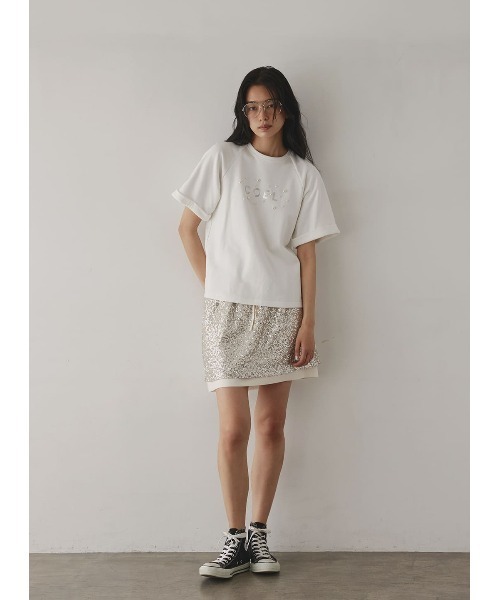 【完売必至】SELF PORTRAIT スパンコールニットミニスカート COEL スカート レイヤードスパンコールミニスカート : ZOZOTOWN