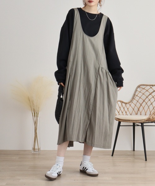 価格は安く ジャンパースカート A.N.L ノースリーブジャンスカ : ZOZOTOWN ワンピース