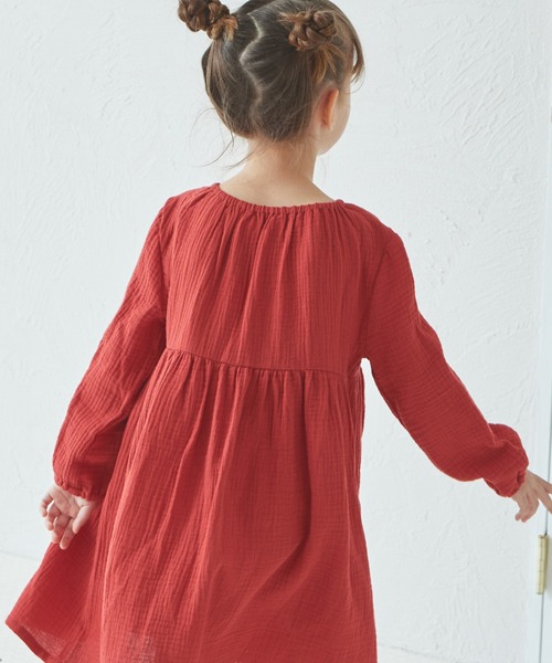 女の子ワンピース axes femme ワンピース W編み上げニットワンピース キッズ 子供