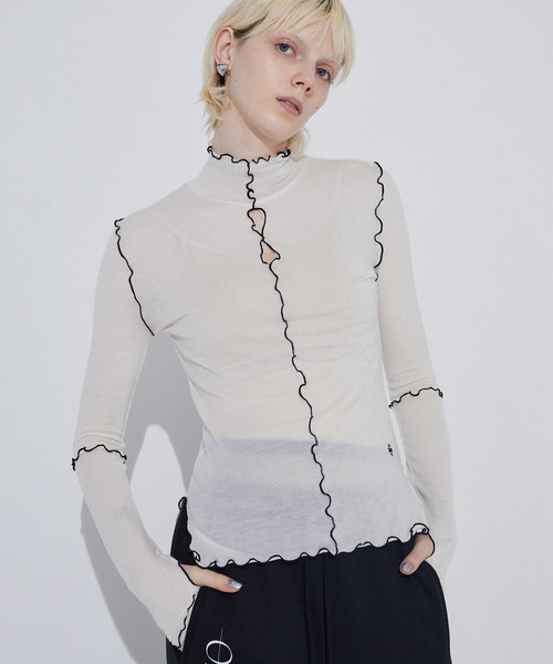 tシャツ Cashmere ＆ Silk Blend Mellow Top レディース
