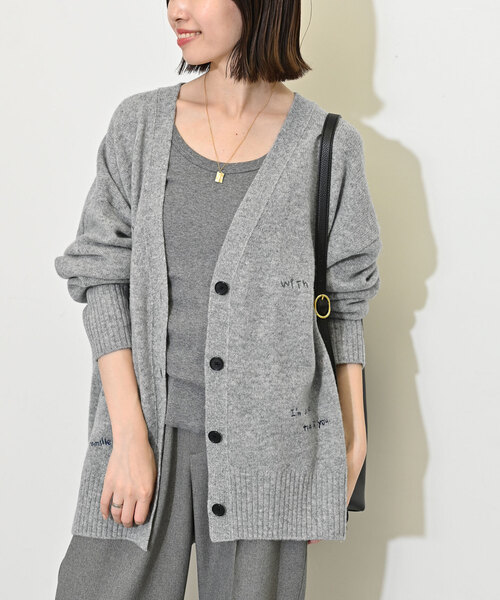 SLOBE IENA カーディガン 「WEB限定/追加2」embroidery レディース 