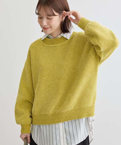 Green Parks（グリーンパークス） ニット セーター ベロアモールモック