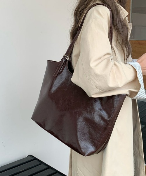 gossip!ロサンゼルス トートバッグ Y2K大容量トートバッグ 無地 通勤