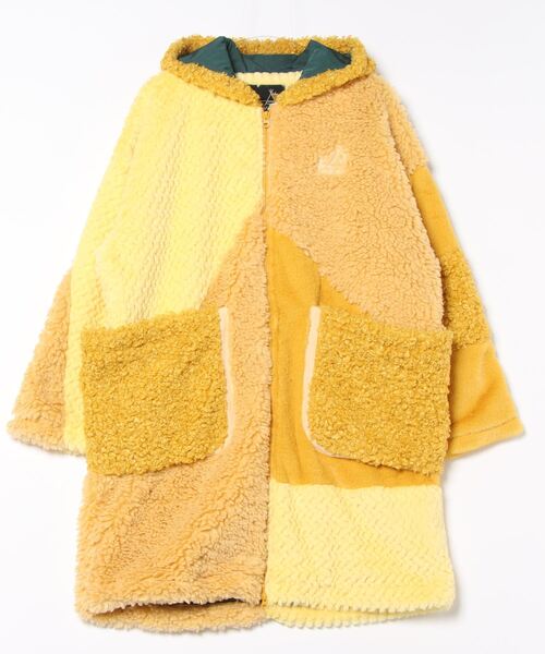 go slow caravan ボアファーMIXパッチワークコート　ブラック新品 楽天市場】【SALE／30%OFF】ボアファーMIXパッチワークコート