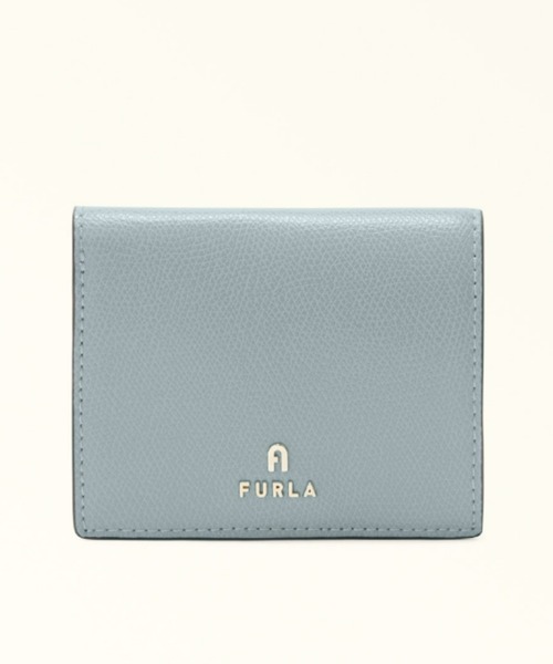 FURLA カメリア レザー スモール コンパクト ウォレット ミントグリーン FURLA 財布 フルラ カメリア バイフォールド コンパクト