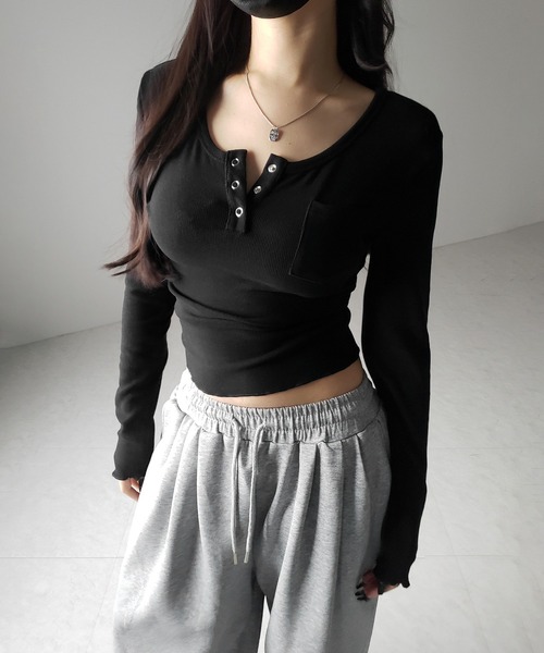 me+em select（ミームセレクト） tシャツ 「 2color 」スナップボタン