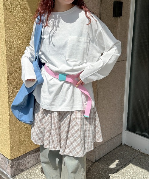 PILIT tシャツ 「サイズ展開あり」ビッグポケットロンTee レディース