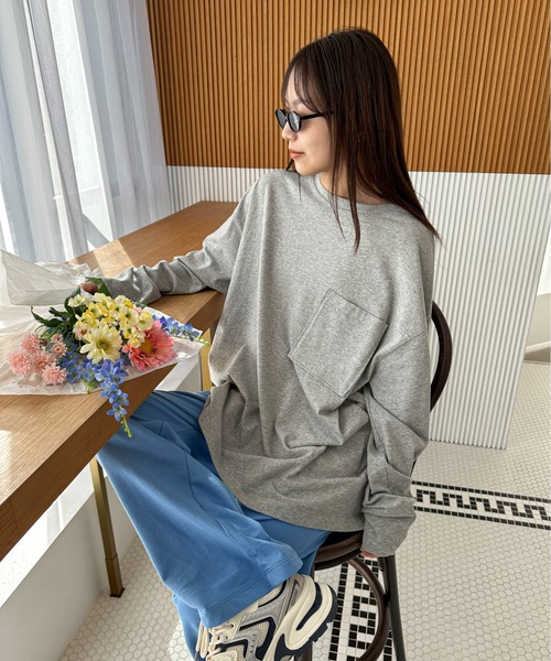 PILIT tシャツ 「サイズ展開あり」ビッグポケットロンTee レディース