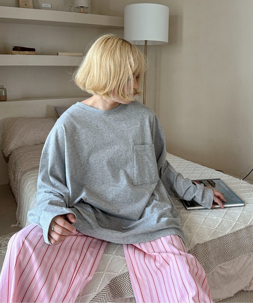PILIT tシャツ 「サイズ展開あり」ビッグポケットロンTee レディース