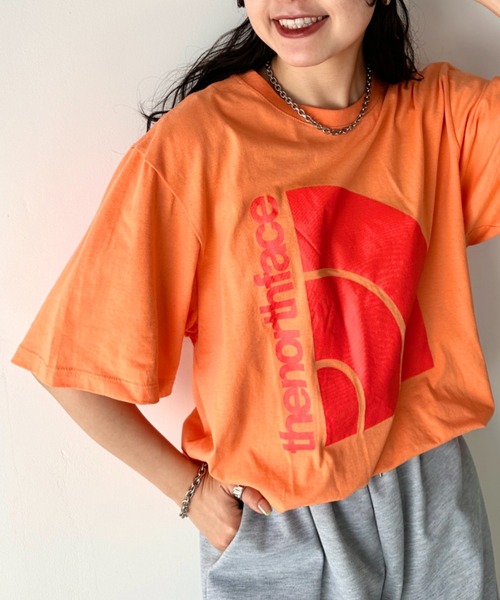 tシャツ 国内未発売 USモデル THE NORTH FACE(ザ・ノースフェイス)/オーバーサイズ ハーフドーム ロゴTシャツ/M S/S JUMB