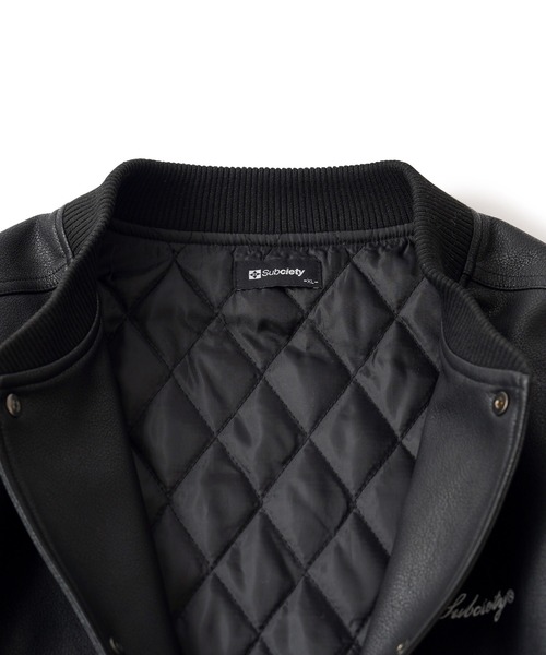 温*ご様 Subciety スタジャン ブラック M 温*ご様 Subciety スタジャン ブラック M VARSITY JKT（スタジャン