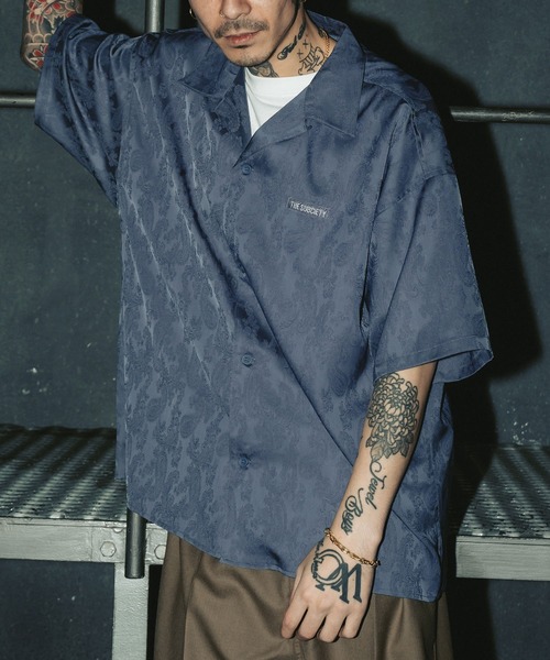 【2着セット】subciety/JACQUARD PAISLEY SHIRT/L Subciety（サブサエティ） シャツ Jacquard paisley shirt メンズ
