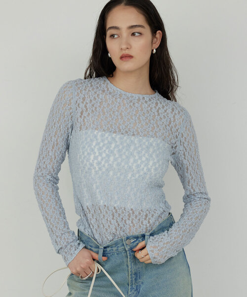 tシャツ 「La nature linge」レースカットソー レディース メンズ
