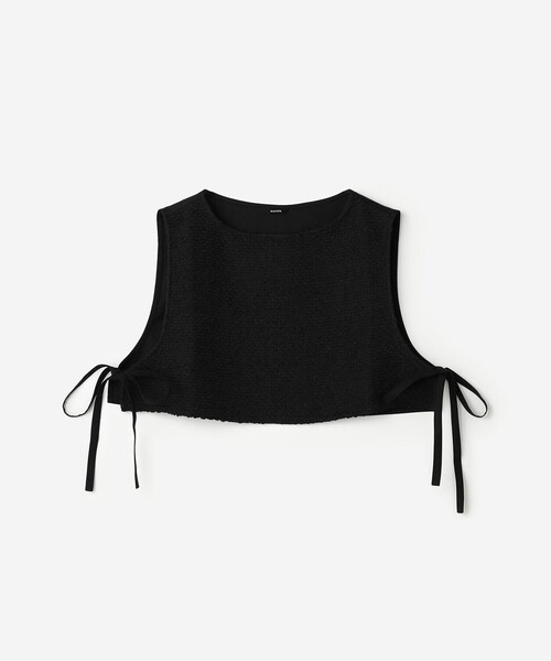 Bshop ベスト ジレ eunoia | ツイード クロップドベスト WOMEN