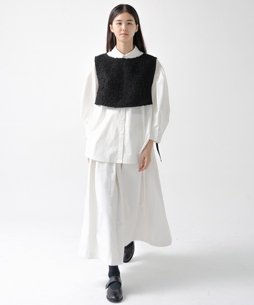 ベスト ジレ eunoia | ツイード クロップドベスト WOMEN レディース Bshop ベスト ジレ eunoia | ツイード クロップドベスト WOMEN