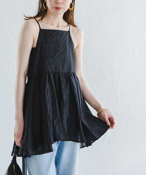 キャミソール ADAWAS/アダワズ LINEN CAMI TOP