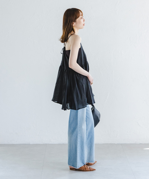 キャミソール ADAWAS/アダワズ LINEN CAMI TOP ADAWAS キャミソール ADAWAS/アダワズ LINEN CAMI TOP