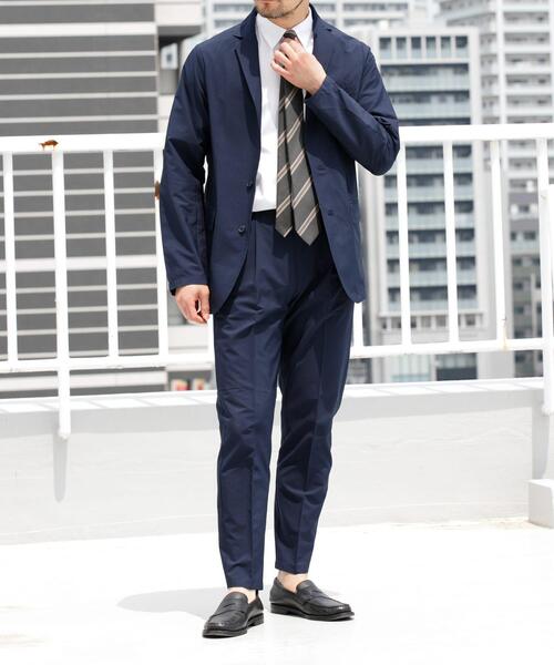 アローズ TORAY シアサッカー セットアップ スーツ ウォッシャブル 紺 BEAUTY&YOUTH UNITED ARROWS（ビューティーアンドユース