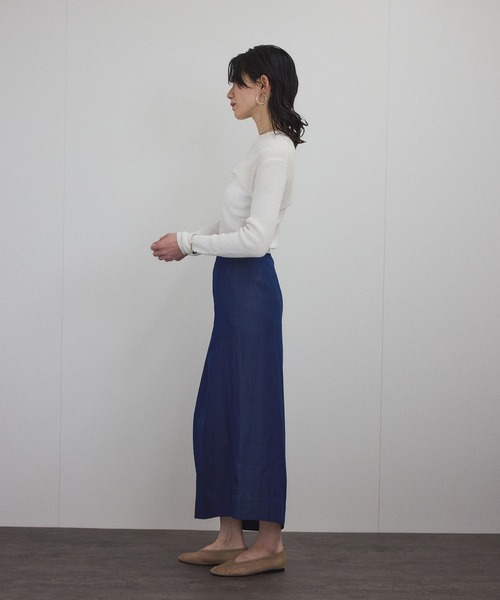 SALON adam et rope' カーディガン 「WEB限定」ループヤーンリブ