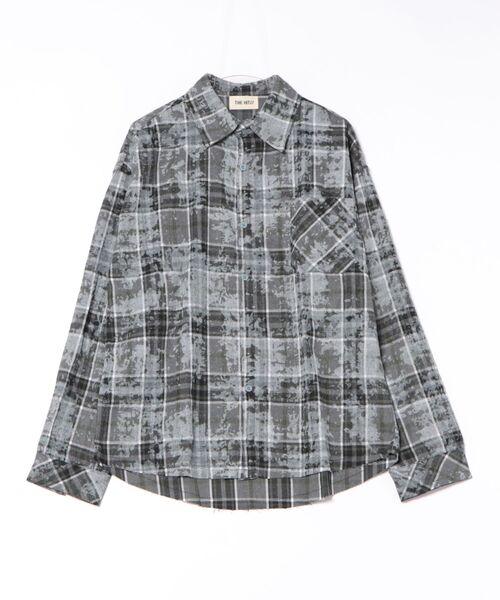 THE HITSS（ヒッツ） シャツ オーバーサイズ ダメージ加工 グランジ