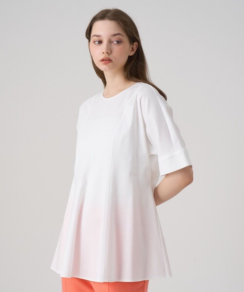 tシャツ コットンポンチチュニックプルオーバー レディース