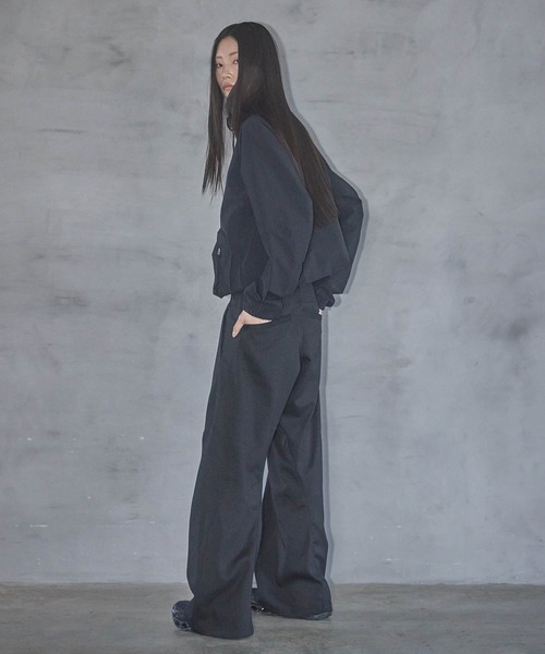 ブルゾン アウター 別注 STAND COLLAR ZIP UP JACKET メンズの画像