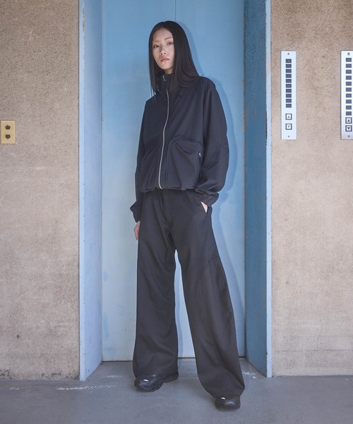 ブルゾン アウター 別注 STAND COLLAR ZIP UP JACKET メンズの画像