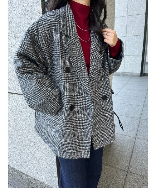 「paravion」 テーラードジャケット FREE ブラウン レディース_画像5