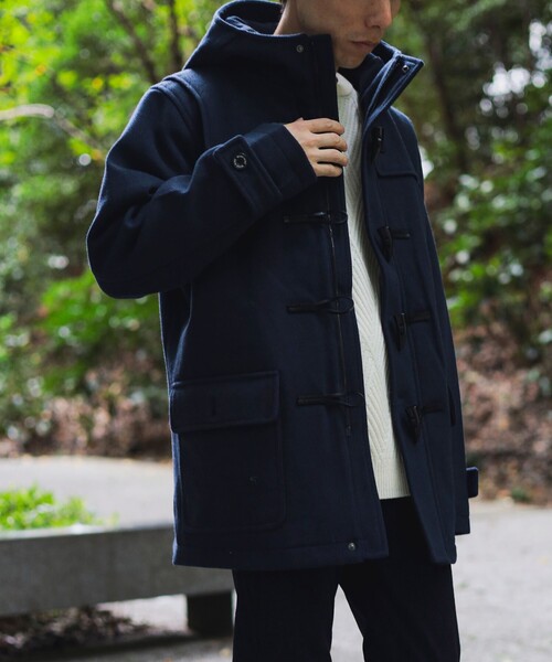 BEAMS HEART（ビームス ハート） ダッフルコート L ネイビー メンズ