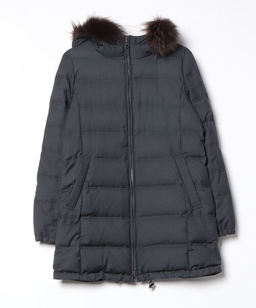 23区SPORT ニジュウサンクスポーツ　レディース　ニットドッキングダウン　M 23区（ニジュウサンク） ダウンコート 38 ブラック レディース