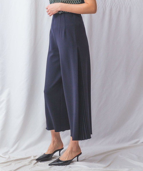 NARACAMICIE（ナラカミーチェ） パンツ 「NARACAMICIE」サイドプリーツ