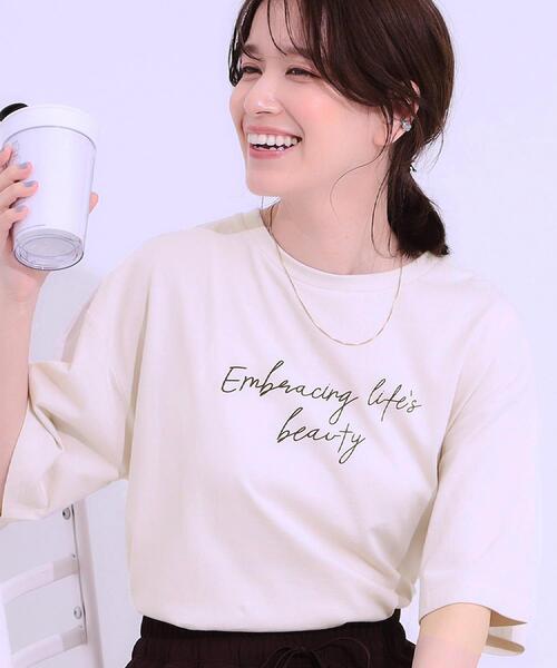 カジュアル 半袖 ルーズ アメリカンプリント ロゴ Tシャツ カテゴリ/トップス/半袖プリントTシャツ(並び順：新着順)