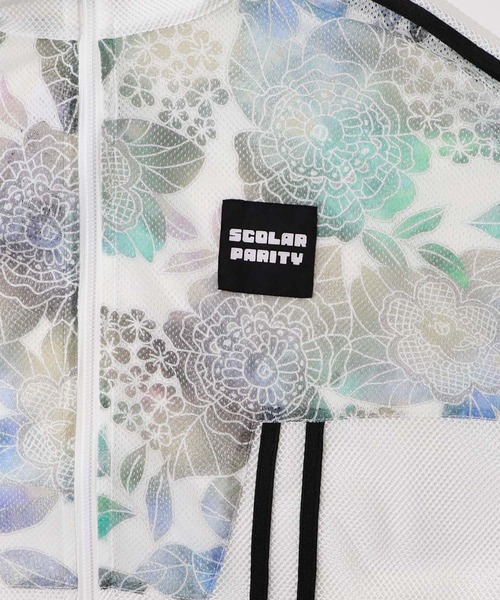 【ScoLar】クマ花柄切替 メッシュ トラックジャケット タグ付未使用 351120_ea0ddf2879d7027672c965f