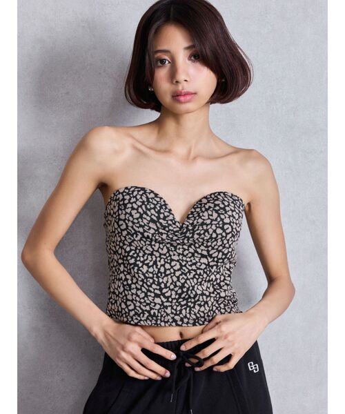 トップス HAENGNAE CHIKUWABU VELVET BUSTIER Angora Shaggy Knit Bustier t1911-229 | cizatto
