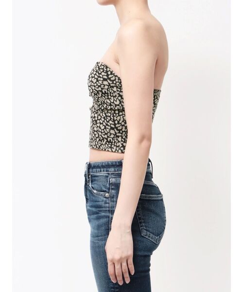 GYDA（ジェイダ） チューブトップ ベアトップ leopard print