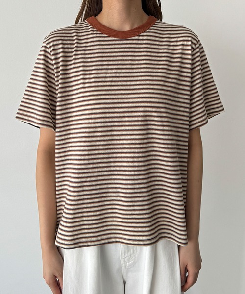 tシャツ El mar　ボーダーリンガーTシャツ レディース CANAL JEAN tシャツ El mar ボーダーリンガーTシャツ レディース