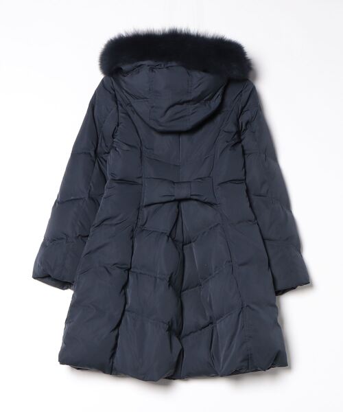 「RUIRUE BOUTIQUE」 ダウンコート S ネイビー レディース_画像2