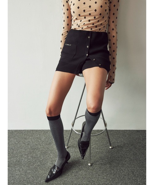 SORIN ブラックショートパンツ (タグ付き) SORIN パンツ Interlock Layered Short Pants レディース
