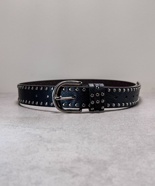 CALIFORNIA OUTFITTERS ベルト 5A21 スタッズ ダブルライン ベルト