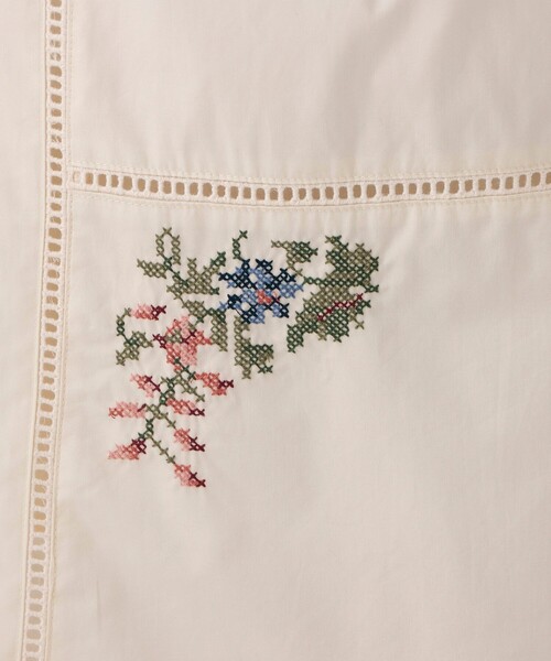 Afternoon Tea スカート 刺繍パッチワークスカート/MAISON SAJOU