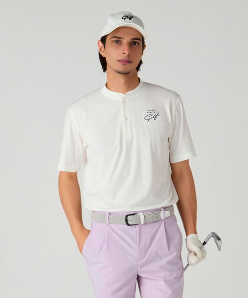 ユナイテッドアローズ　ホワイト ゴルフ　ノースリーブシャツ Lサイズ 新品未使用 UNITED ARROWS GOLF tシャツ ウィメンズ カノコ ノースリーブ