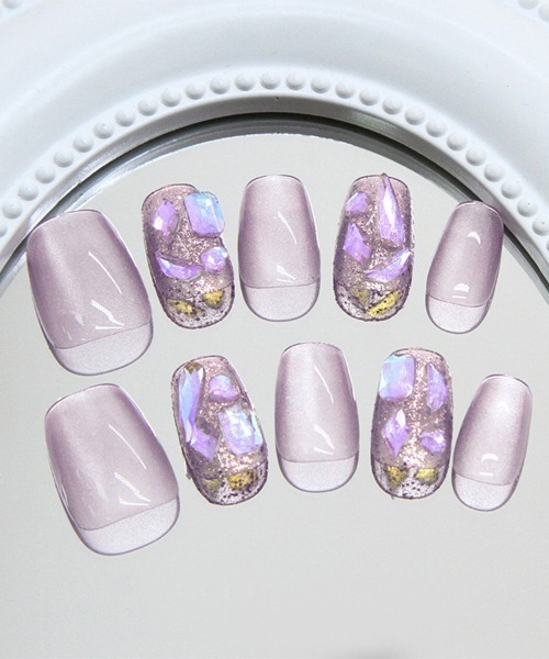 ネイルチップ ネイルシール 簡単にネイルチップハンドネイルチップ